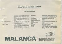 125 sport 1978 Prospekt R&uuml;ckseite Daten Fiedler